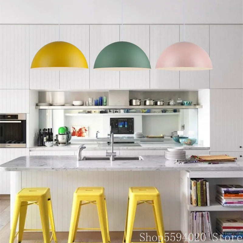 Afralia™ Iron Lustre Pendant Lights: Modern Nordic Bar Counter Hanging Lamp Fixture for Home Decor