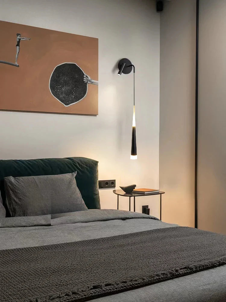 Afralia™ Nordic LED Wall Spotlight: Modern Light Luxury Bedroom Living Room Lamp