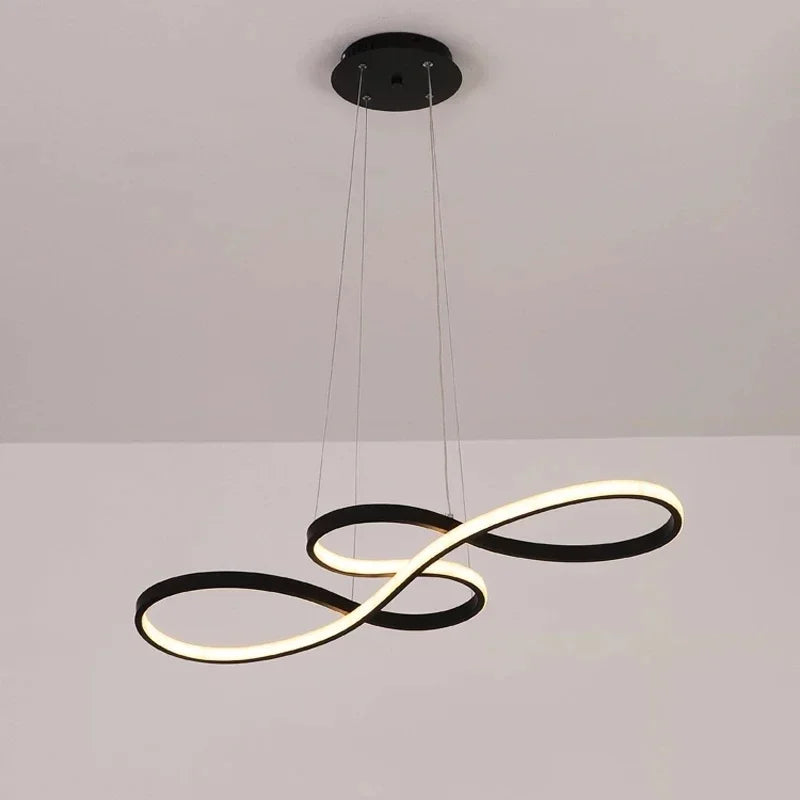 Afralia™ Nordic Music Shape LED Pendant Light for Home Decor