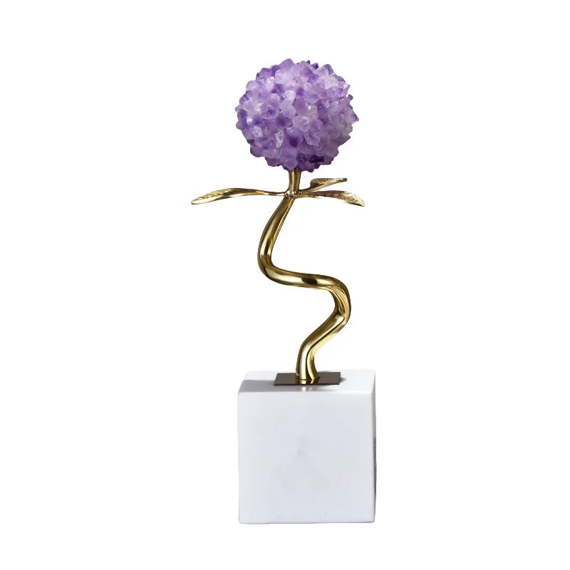 Afralia™ Pink Crystal Ball Wine Cabinet with Marble Base: Modern, Luxe Living Room Decor