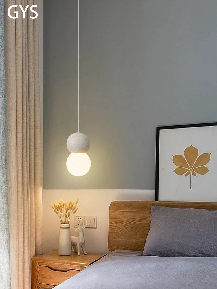 Afralia™ Modern Minimalist Led Pendant Chandelier for Bedroom Ceiling, Small Hanging Light