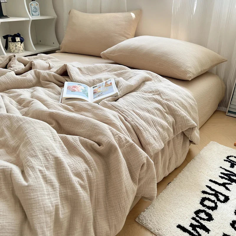 Afralia™ Cooling Wrinkled Yarn Summer Blanket - Breathable & Thin Comforter