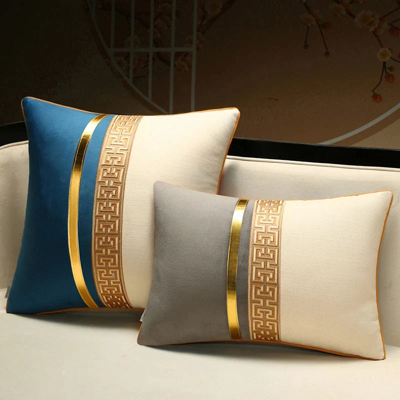 Afralia™ Chinese Style Decorative Pillow Cover for Home, Living Room, Sofa, Bedside