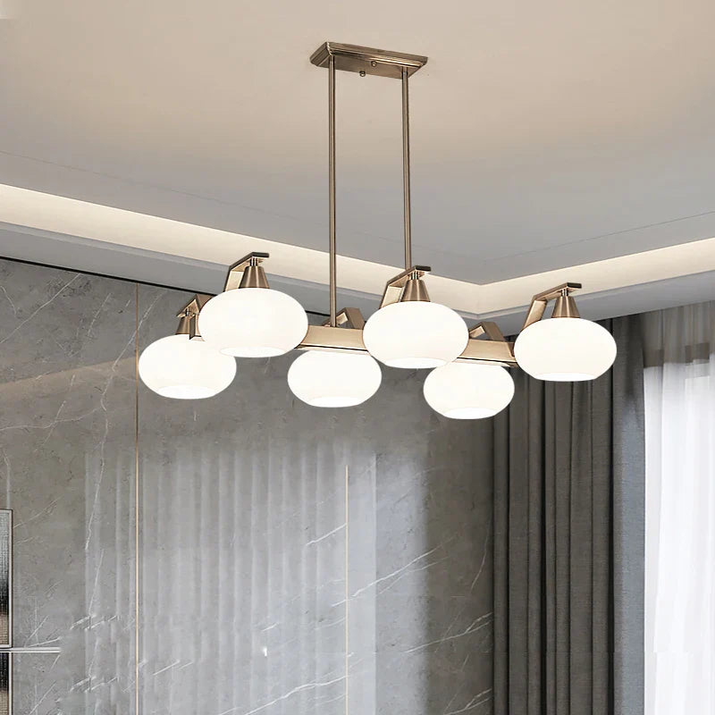 Afralia™ Modern Nickel LED Chandelier Light for Living, Dining, Bedroom - Luminaire