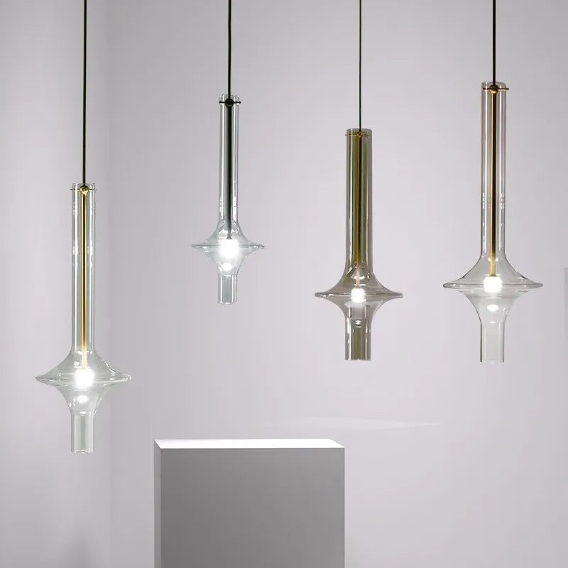 Afralia™ Luxury Glass Pendant Light for Modern Nordic Loft Kitchen Bedroom Lighting
