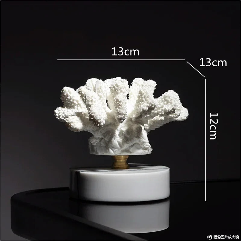 Afralia Coral Resin Ornaments: Artificial Coral Decor for Home Decor Accessories