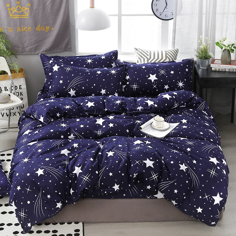 Afralia™ Cartoon Printed Bedding Sets - Soft Quilt Cover Kit for All Seasons