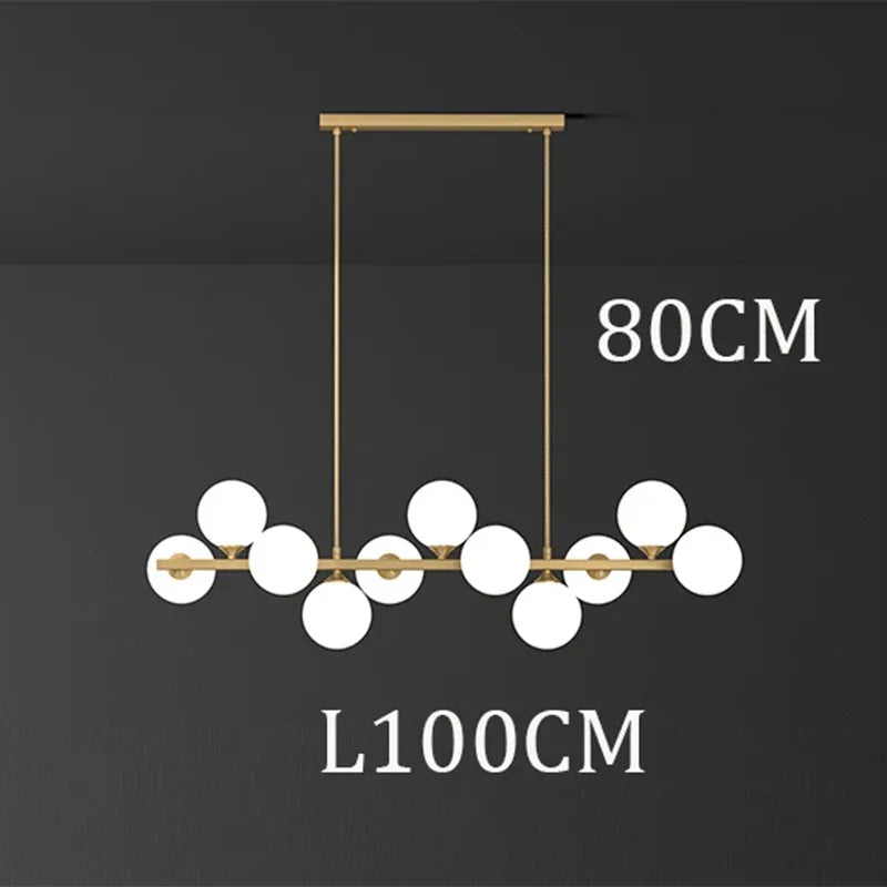 Afralia™ Modern Ceiling Chandeliers: Elegant Pendant Light Fixture for Dining & Living Room