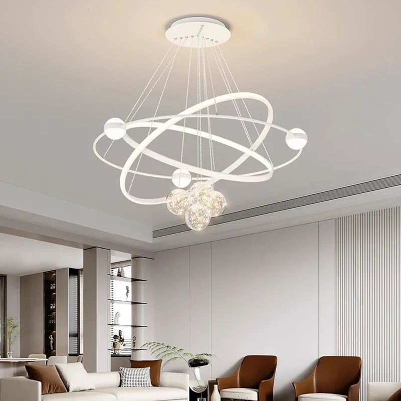 Afralia™ Modern LED Chandeliers for Living and Dining Room Lighting