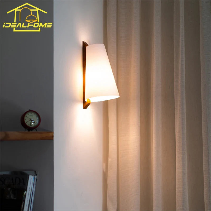 Afralia™ White Horse LED Wall Lamp for Living Room Bedroom Study Background