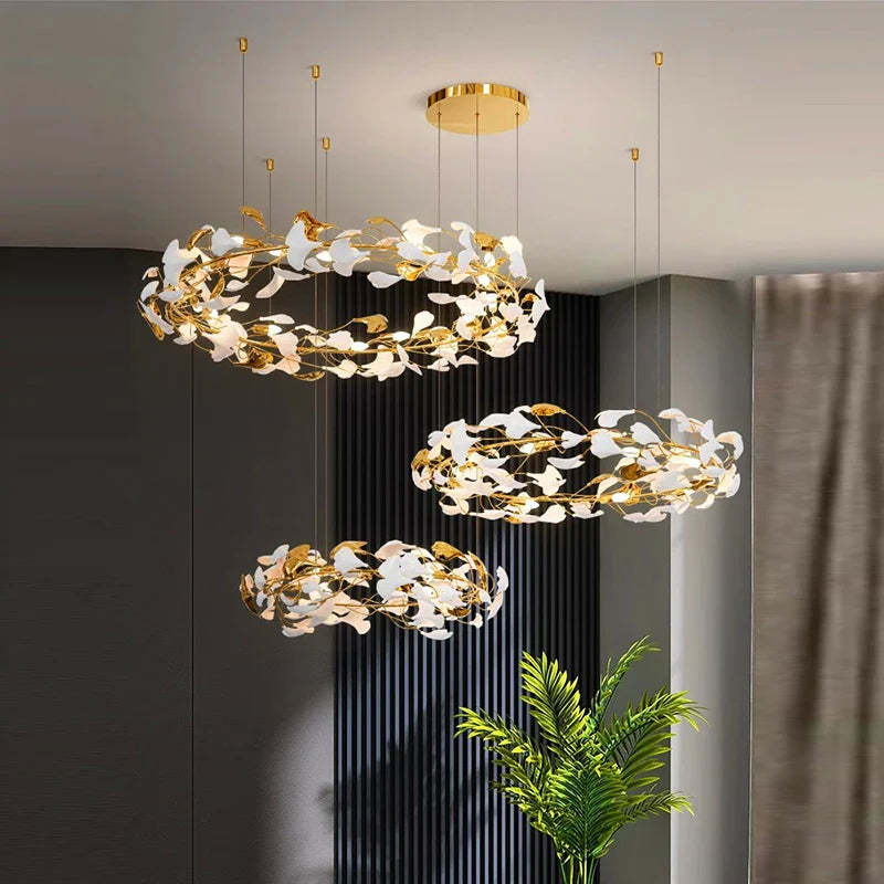 Afralia™ Modern LED Pendant Chandelier for Living Room Dining Room Indoor Lighting