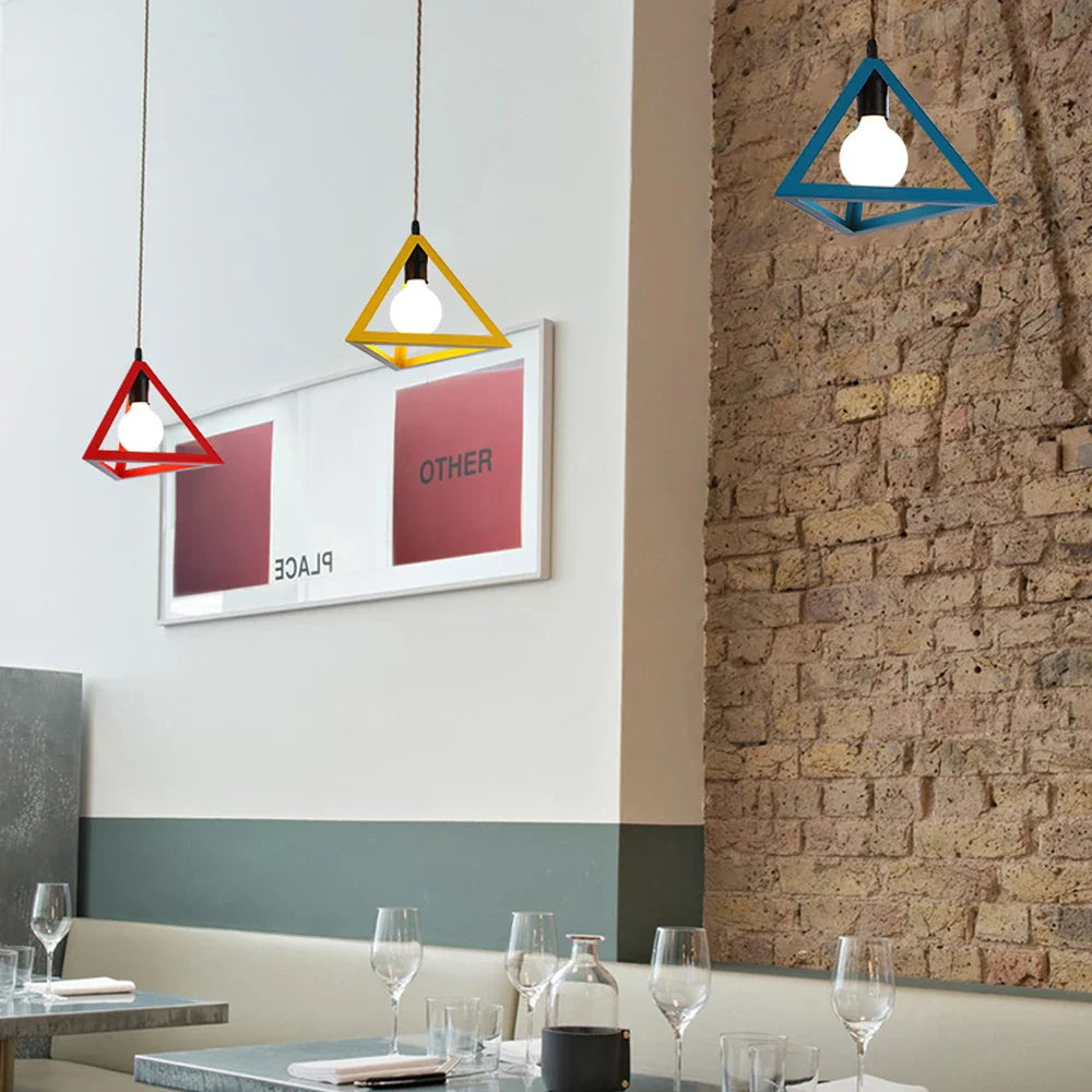 Afralia™ Retro Loft Industrial Pendant Light Chandelier Home Kitchen Decor Lampshade