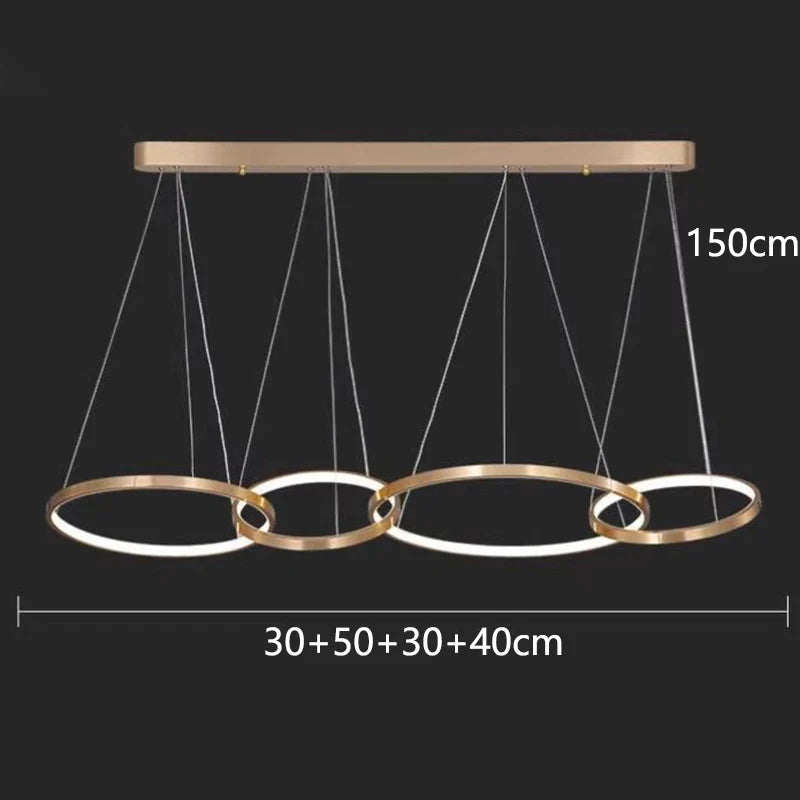 Afralia™ Modern Home Decor LED Pendant Light Chandeliers Indoor Lighting
