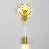 Afralia™ Modern Nordic LED Wall Sconce for Bedroom Decor - Black/Gold Wall Lamp