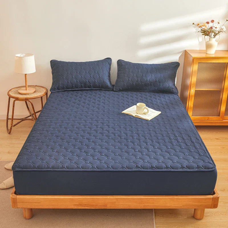 Afralia™ Waterproof Fitted Sheet for Twin Full Queen King Size Mattress