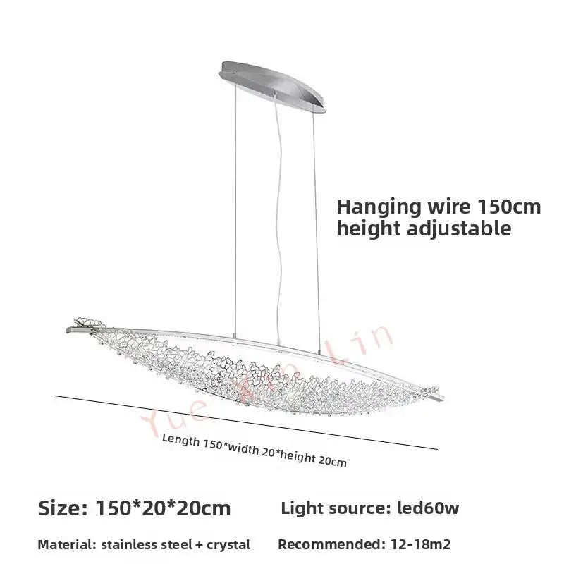 Afralia™ Nordic Crystal Chandelier for Luxury Restaurant & Home Decor