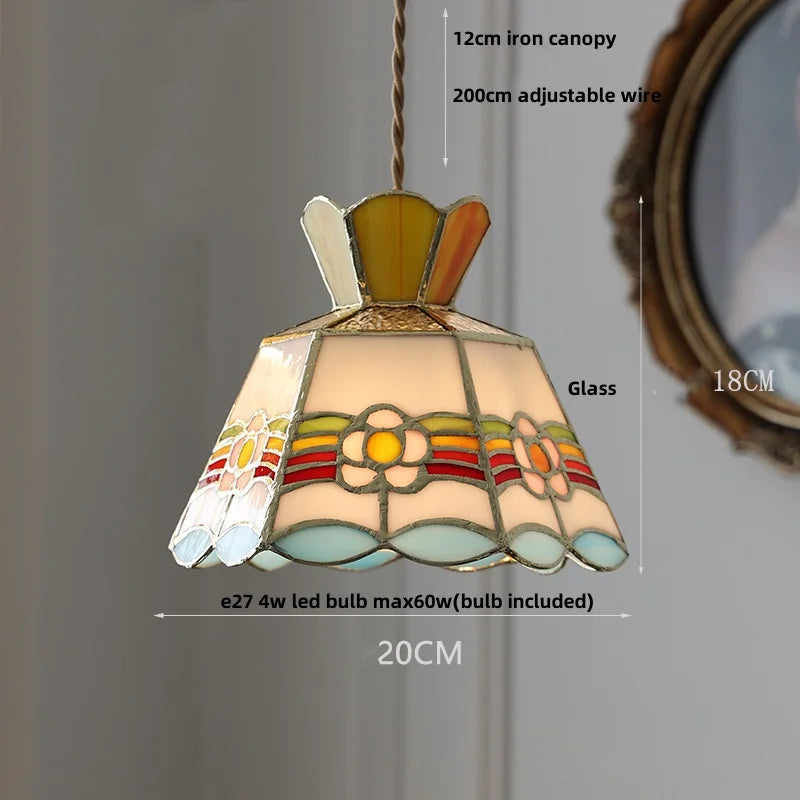 Afralia™ Crown Diamond Glass Pendant Lamp, LED Modern Hanging Light