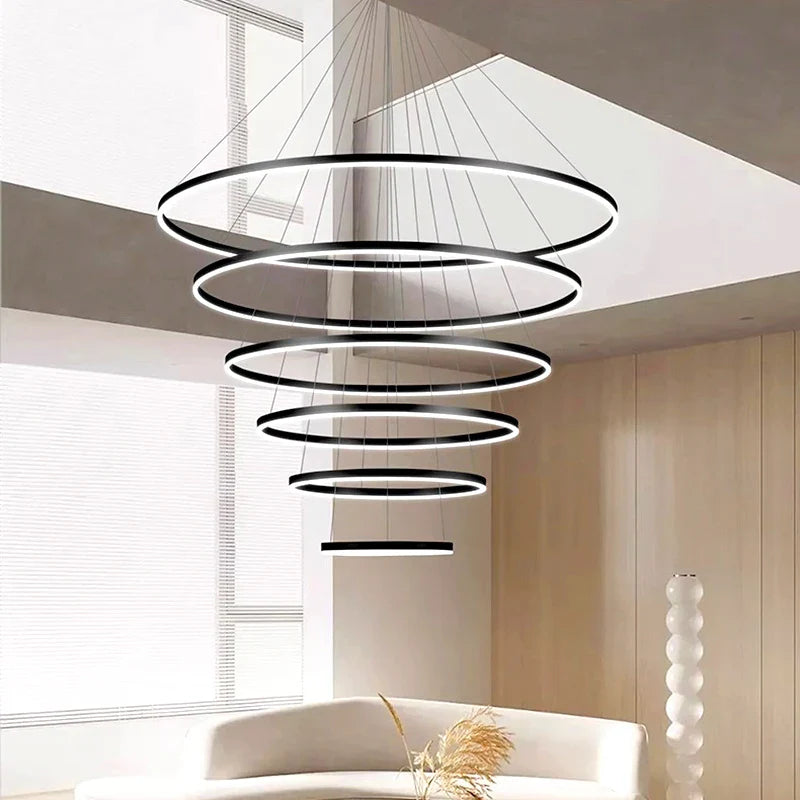 Afralia™ Modern Indoor Pendant Lighting Chandelier for Living Room and Dining Room