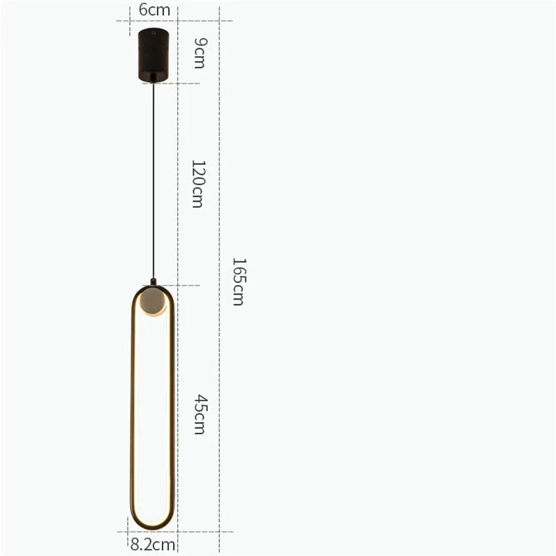 Afralia™ Modern LED Pendant Light Kitchen Bedroom Living Room Nordic Minimalism Hanglamp