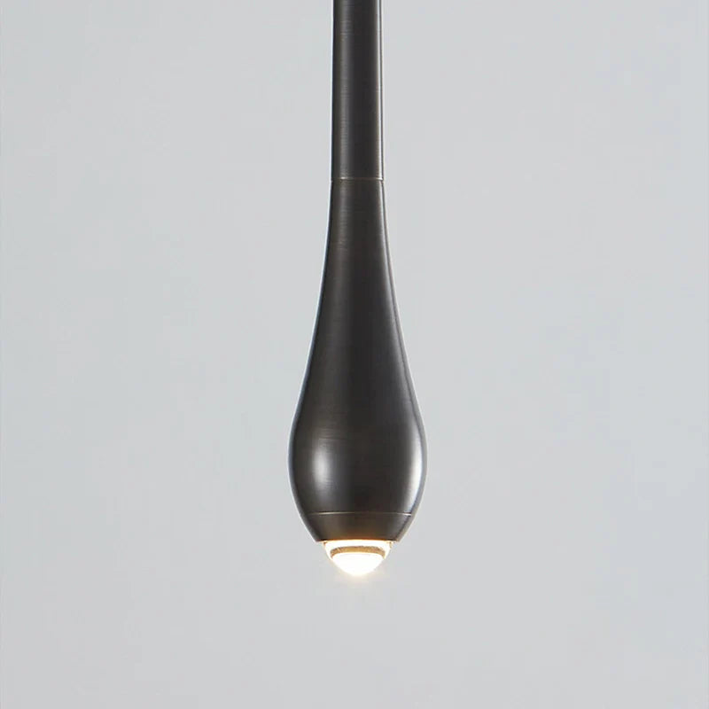 Afralia™ Modern Brass LED Pendant Light - Dimmable & Changeable for Home Decor