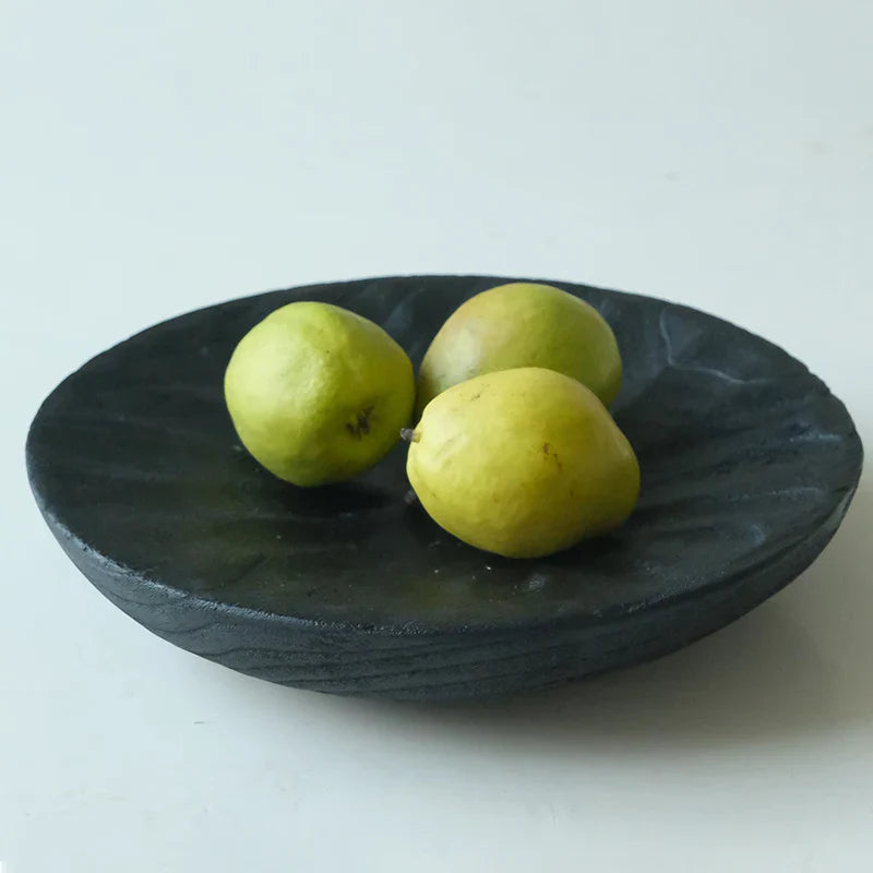 Afralia™ Tung Wood Art Plate: Solid Wood Texture Big Tray for Home & Hotel Decor