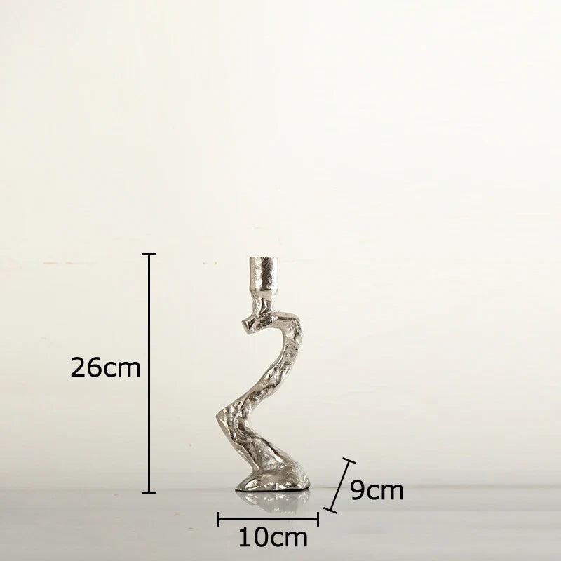 Afralia™ Silver Metal Tree Branch Candle Holder Table Decoration Wax Melt Burner