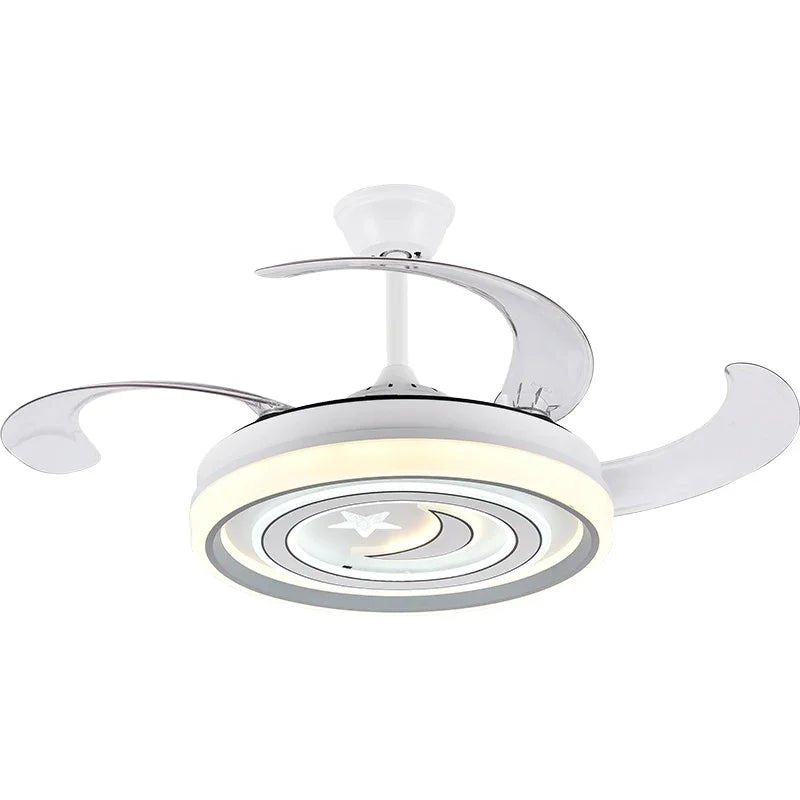 Afralia™ Smart Ceiling Fan Light with Remote Control & Silent Design