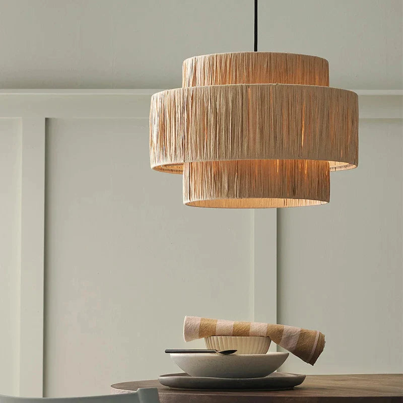 Afralia™ Raffia Grass Pendant Lights for Kitchen, Living, Bedroom, Hotel, Villa, Resort