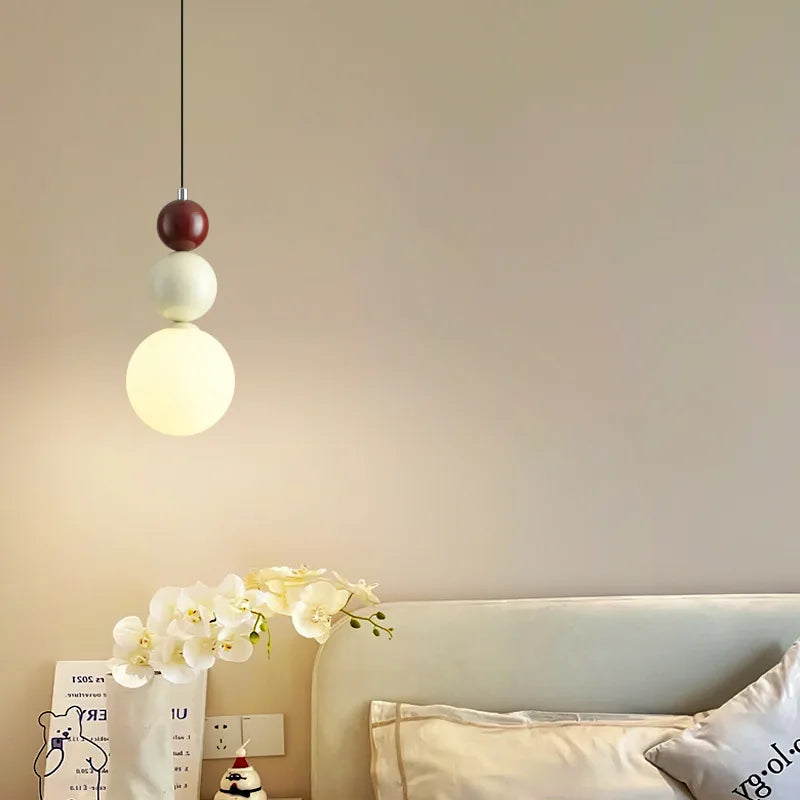 Afralia™ Nordic Macaroon Pendant Light for Bedroom and Living Room LED Hanging Lamps