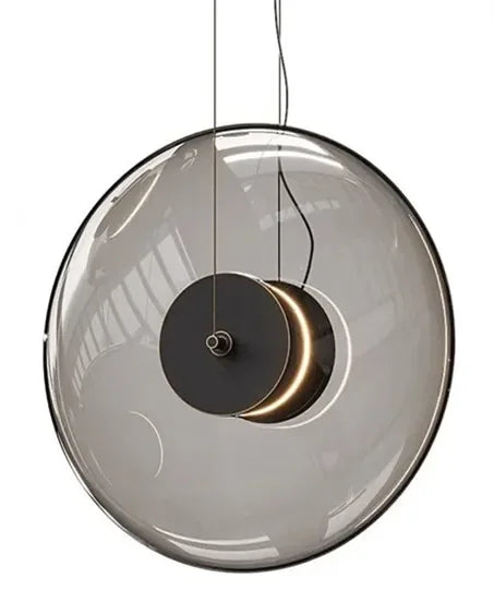 Afralia™ Nordic Glass Pendant Lamp for Bedroom Living Room Ceiling Chandelier Fixture