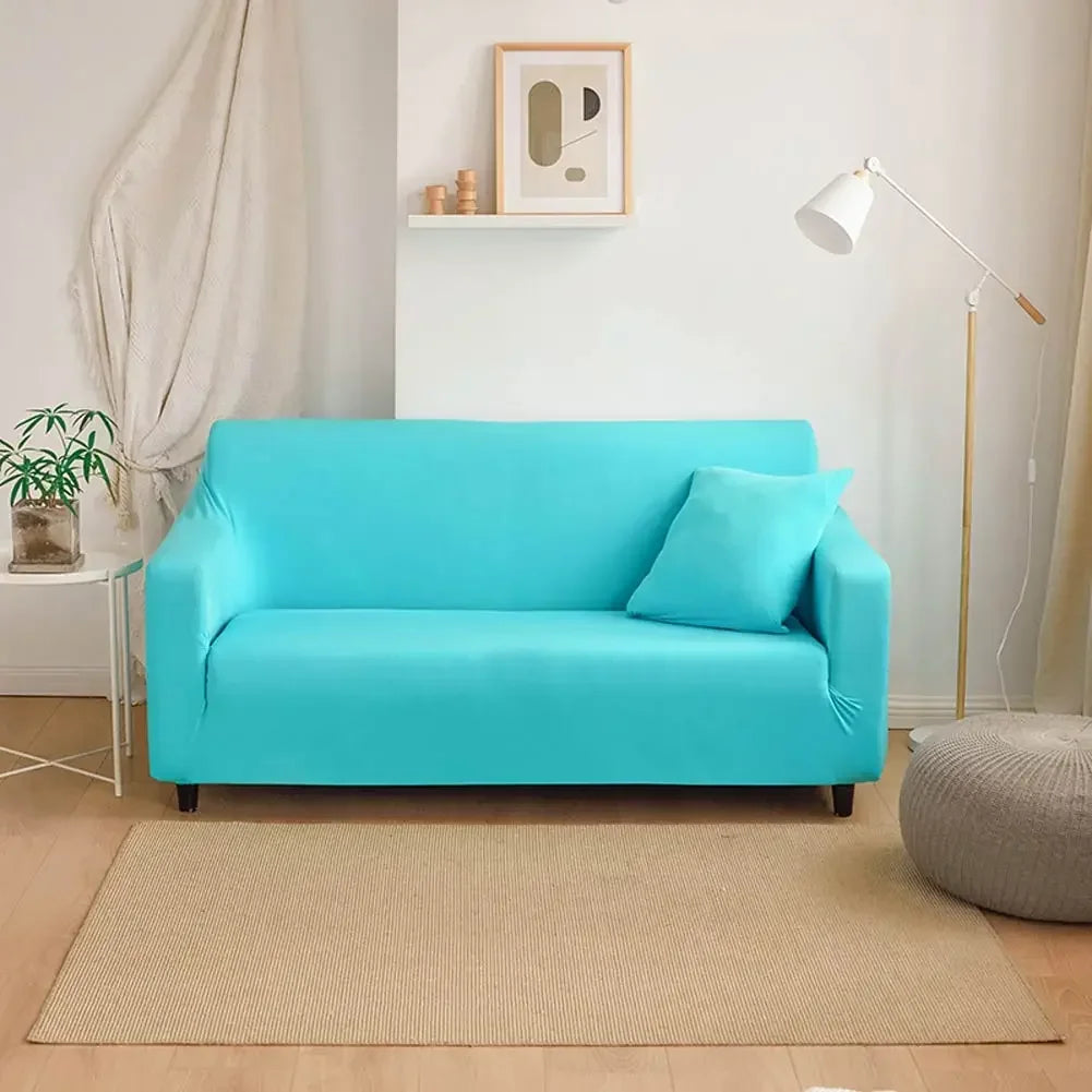 Afralia™ Solid Sofa Cover Slipcover Stretch for Chair, Loveseat, L-shaped Sectional