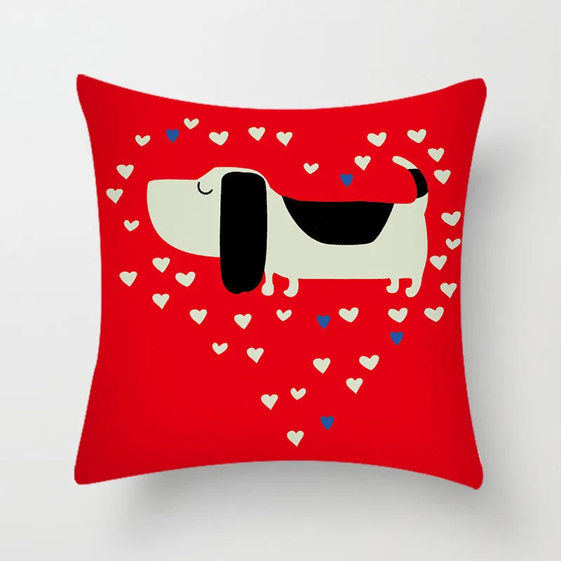Afralia™ Hello Cat Pillow Cover - Modern Design for Home Decor - Cute & Cozy