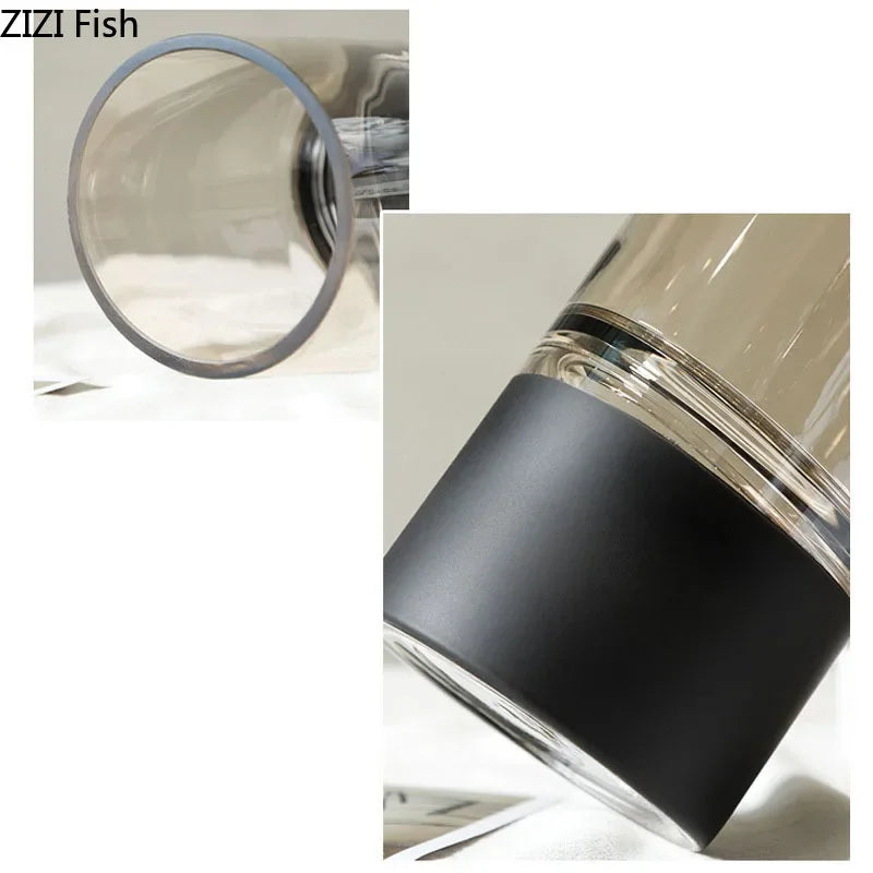 Afralia™ Gold Glass Vase Clear Desk Decor Hydroponic Floral Arrangement Bud Flower Pot