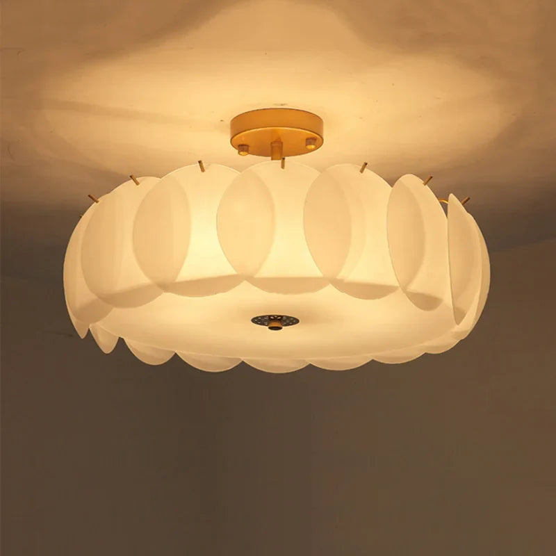 Afralia™ Stylish Glass Ceiling Chandelier for Modern Living Room and Bedroom Lighting