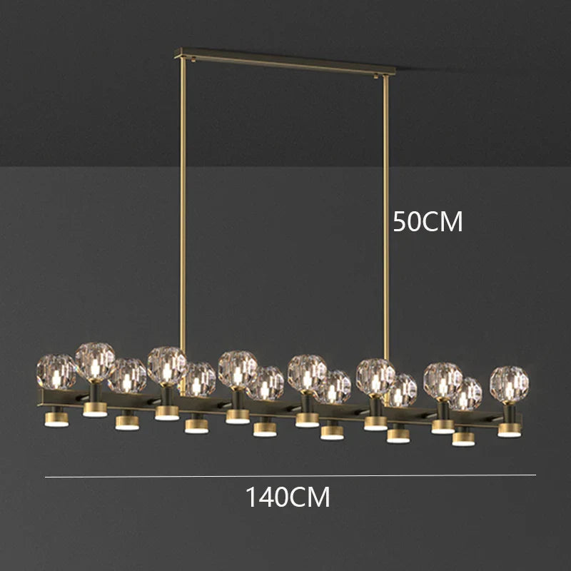 Afralia™ Crystal Chandelier Luxury Pendant Light for Living and Dining Room
