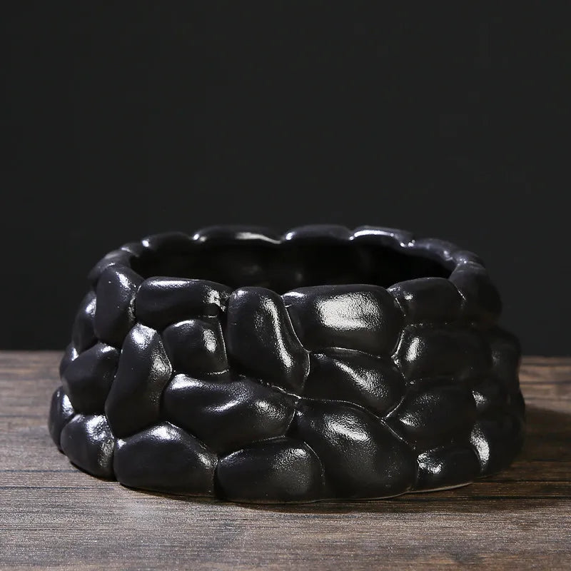 Afralia™ Chinese Style Ceramic Flowerpot Vase Bonsai Floral Decor Jianshan Tool Home Arrangement