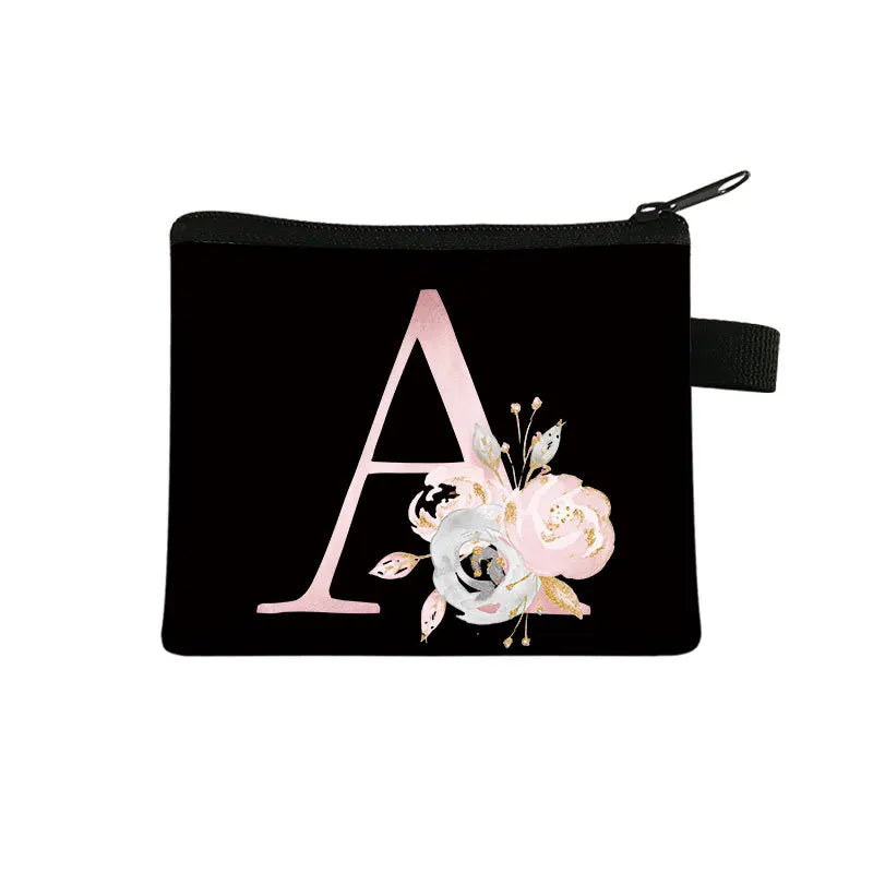 Afralia™ Floral Print Storage Bag: Cute Zipper Sundry Pouch for Girls, Women & Kids