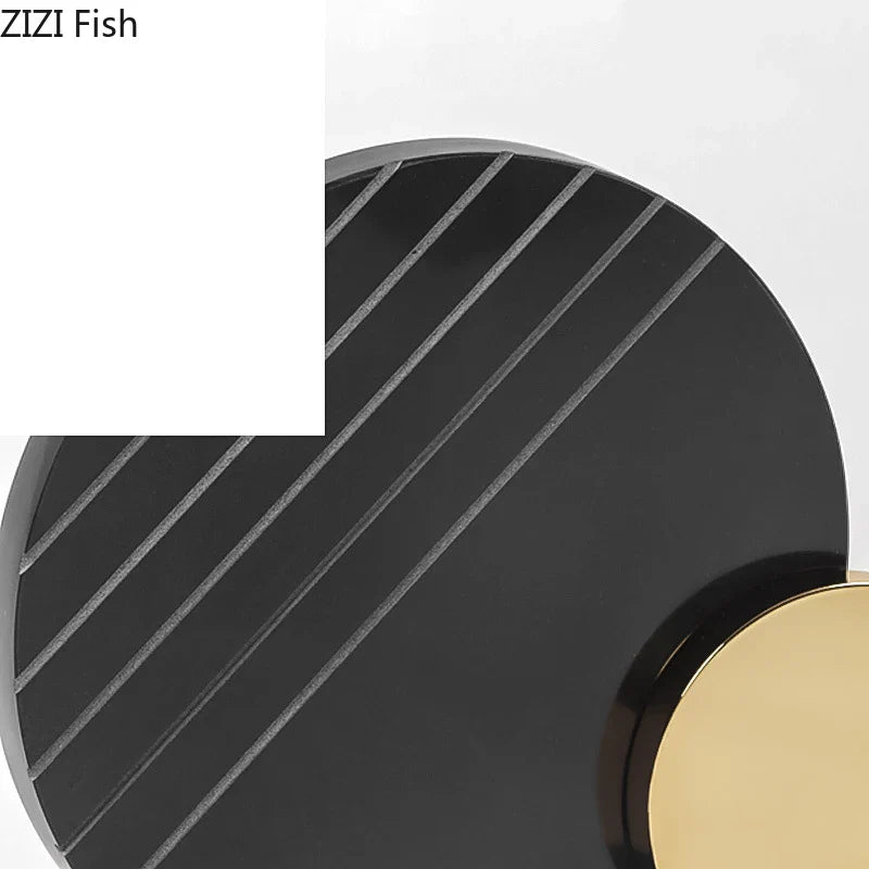 Geometric Circular Ring Desk Decoration by Afralia™