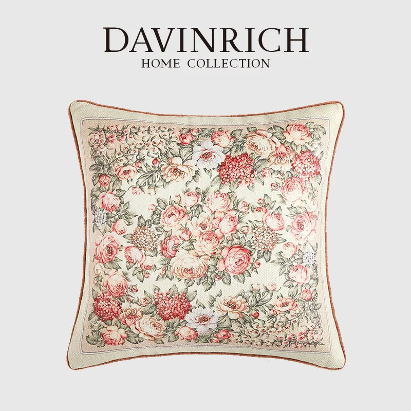 Afralia™ Spring Flowers Decorative Pillow Covers | Farmhouse Style Square Cushion Case