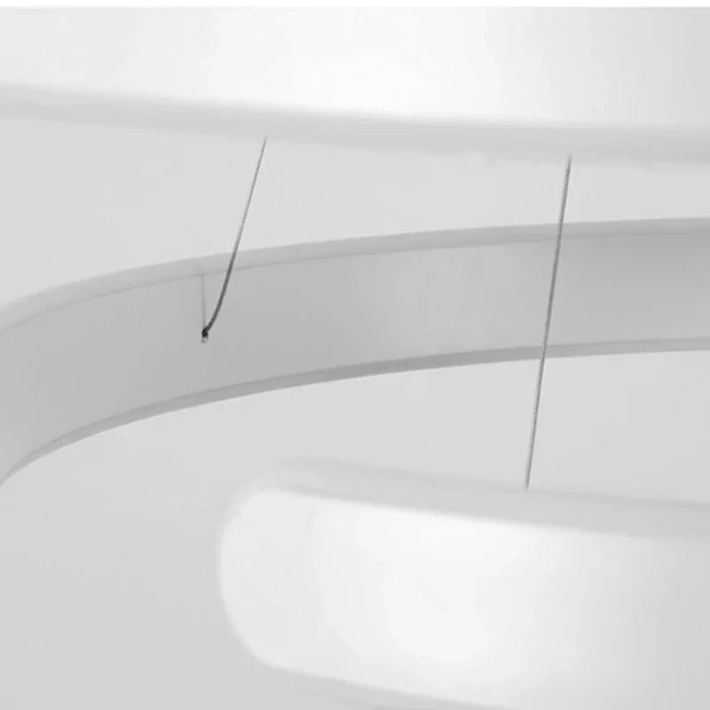 Afralia™ Geometric Circle Rings LED Pendant Light Fixture