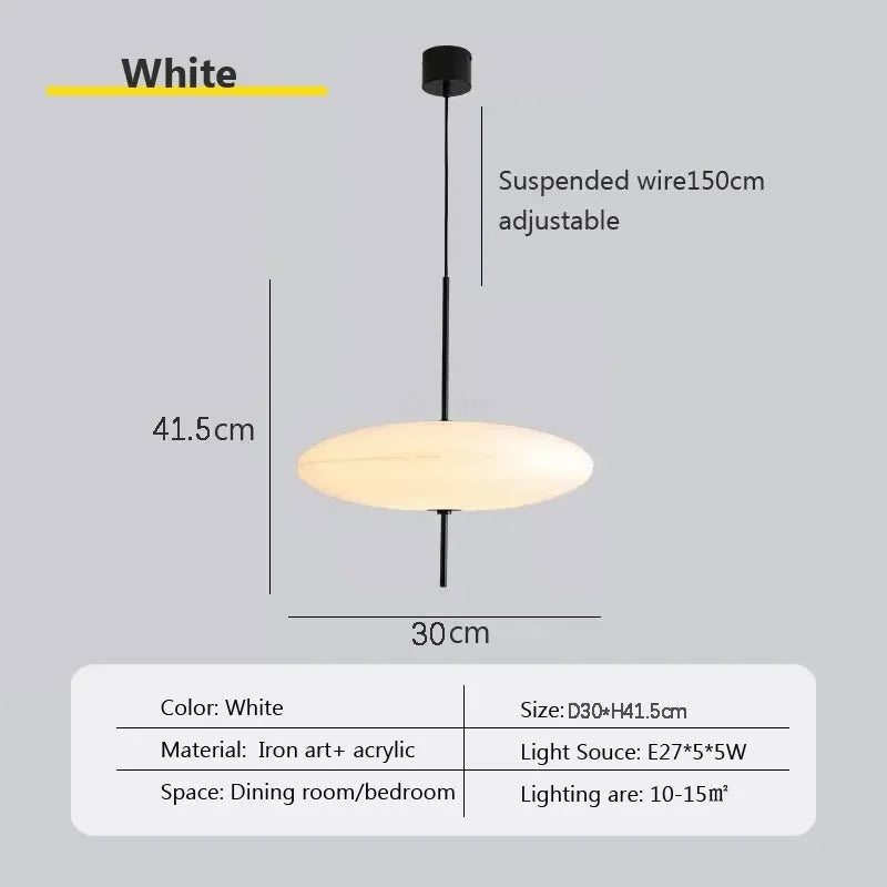 Afralia™ UFO Design Led Acrylic Pendant Light for Kitchen and Dining Room