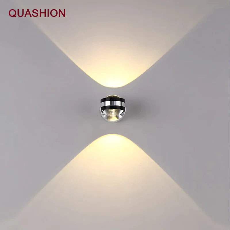 Afralia™ Modern LED Up Down Wall Lamp for Hotel & Home Decor