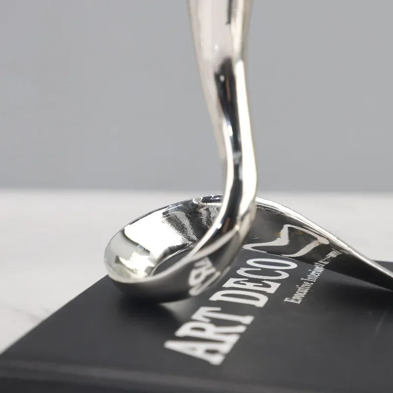 Afralia™ Geometric Gold Candlestick Holder Centerpiece