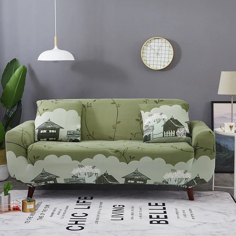 Afralia™ Stretch Sofa Cover Slipcover for 3 Seater Couch - Print Protector