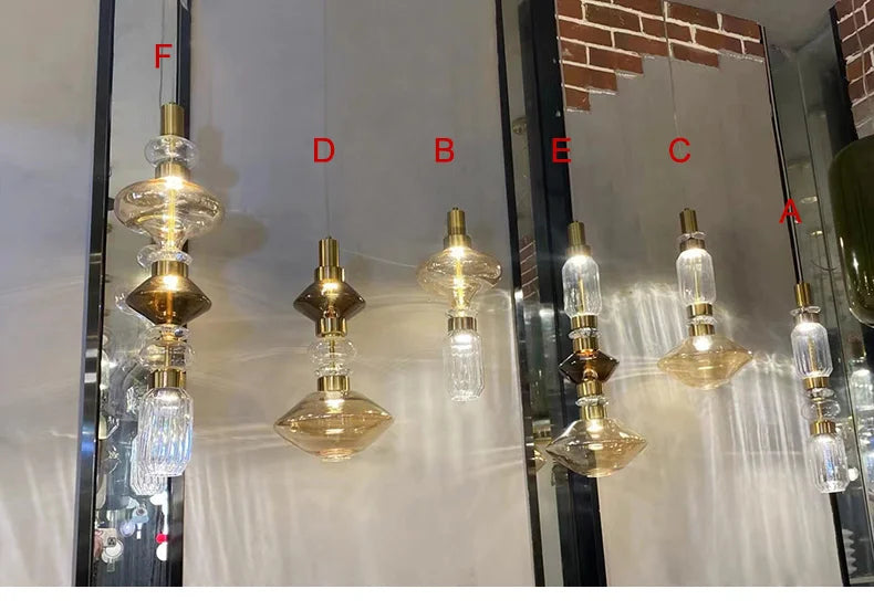 Afralia™ Glass Chandelier: Elegant Lighting for Home, Restaurant, Bar, and Study Room