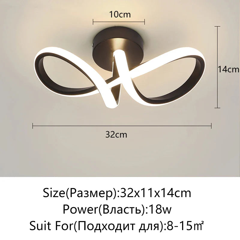 Afralia™ LED Surface Mounted Aisle Ceiling Lights for Home Lighting