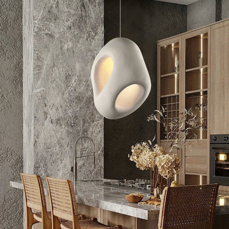 Afralia™ Nordic Wabi Sabi Pendant Lights Chandelier for Home Decor and Lighting Fixtures