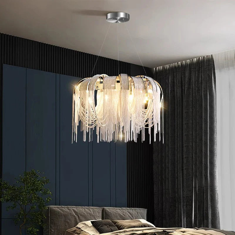 Afralia™ LED Pendant Light Chandeliers for Modern Home Decor Living Room Dining Room