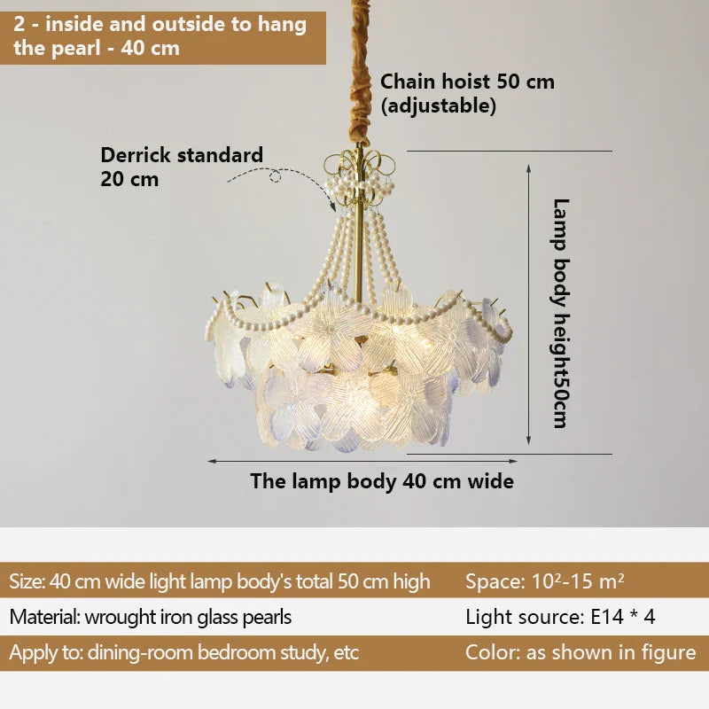 Afralia™ Crystal Snow Petals Chandelier | Modern French Living Room Lighting