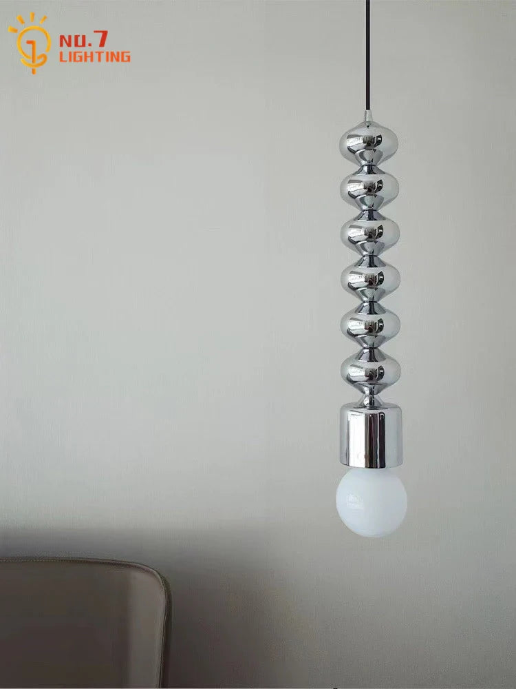 Afralia™ Chrome LED E27 Pendant Lights - Nordic Minimalist Design